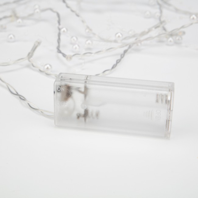 Гирлянда светодиодная Жемчужинки 1,5 м, 10 LED, прозрачный ПВХ, цвет свечения теплый белый, 2 х АА (батарейки не в комплекте) NEON-NIGHT Гирлянда светодиодная Жемчужинки 1,5 м, 10 LED, прозрачный ПВХ, цвет свечения теплый белый, 2 х АА (батарейки не в комплекте) NEON-NIGHT