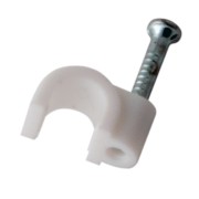 Крепеж кабеля круглый 4 мм, белый (упак. 50 шт)  REXANT