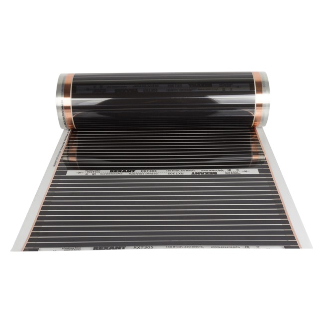Пленочный теплый пол Optima 150 3м², 0,5х6м, 450Вт REXANT Пленочный теплый пол Optima 150 3м², 0,5х6м, 450Вт REXANT