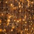 Гирлянда Светодиодный Дождь 2х3м, 600 LED ТЕПЛЫЙ БЕЛЫЙ, черный ПВХ, IP65, постоянное свечение, 230В соединяется NEON-NIGHT (нужен шнур питания 303-500)
