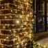 Гирлянда Светодиодный Дождь 2х3м, 600 LED ТЕПЛЫЙ БЕЛЫЙ, черный ПВХ, IP65, постоянное свечение, 230В соединяется NEON-NIGHT (нужен шнур питания 303-500)