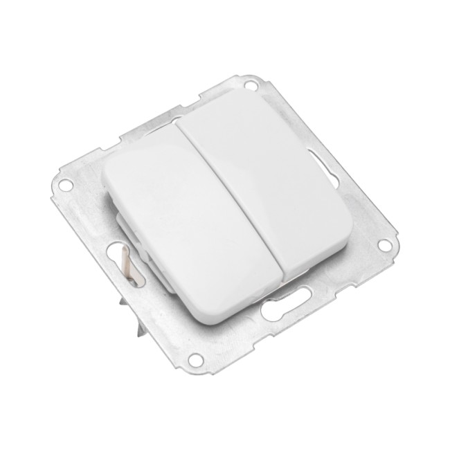 DEA Выключатель 2кл с/у 10А мех. Бел KRANZ DEA Выключатель 2кл с/у 10А мех. Бел KRANZ