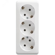 ЭТЮД Розетка тройная открытой установки с заземлением без шторок 16А 250B, белый ЭТЮД Розетка тройная открытой установки с заземлением без шторок 16А 250B, белый