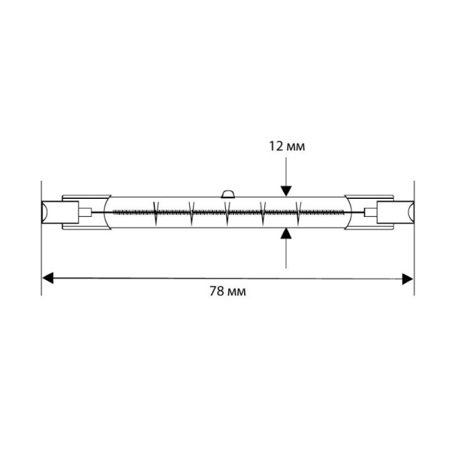 Лампа галогенная J78 150Вт линейная R7s 3000К 240В Camelion 2933 Лампа галогенная J78 150Вт линейная R7s 3000К 240В Camelion 2933