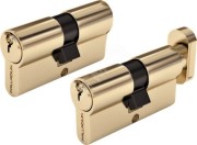 Цилиндровый механизм ''PALLADIUM'' асимметричный, 90 мм, ключ-ключ, латунь Цилиндровый механизм ''PALLADIUM'' асимметричный, 90 мм, ключ-ключ, латунь