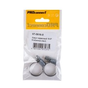 Хомут червячный 16-27-0,7 мм, (упак. 2 шт) PROconnect Хомут червячный 16-27-0,7 мм, (упак. 2 шт) PROconnect