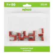 2273-244 Экcпресс-клемма с пастой, 4-проводная до 2,5 мм², (20 шт/уп) WAGO 2273-244 Экcпресс-клемма с пастой, 4-проводная до 2,5 мм², (20 шт/уп) WAGO