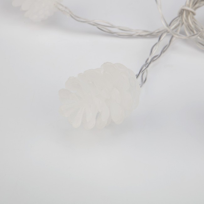 Гирлянда светодиодная Шишки 1,5 м, 10 LED, прозрачный ПВХ, цвет свечения теплый белый, 2 х АА (батарейки не в комплекте) NEON-NIGHT Гирлянда светодиодная Шишки 1,5 м, 10 LED, прозрачный ПВХ, цвет свечения теплый белый, 2 х АА (батарейки не в комплекте) NEON-NIGHT