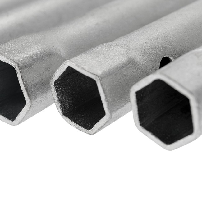 Набор ключей-трубок торцевых 6х22мм, вороток, оцинкованные, 10 шт REXANT Набор ключей-трубок торцевых 6х22мм, вороток, оцинкованные, 10 шт REXANT