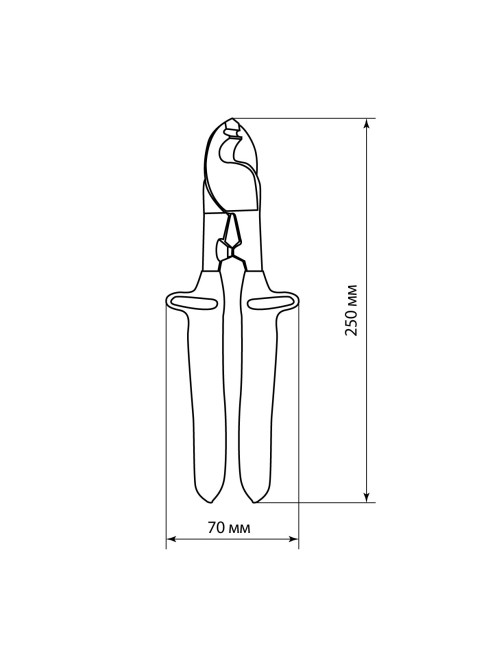 Кабелерез диэлектрический, 250 мм, 1000 В, CR-V, «ПрофиЭлектрик» TDM Кабелерез диэлектрический, 250 мм, 1000 В, CR-V, «ПрофиЭлектрик» TDM