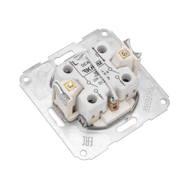 DEA Выключатель 2кл (инд) с/у 10А мех. Бел KRANZ DEA Выключатель 2кл (инд) с/у 10А мех. Бел KRANZ