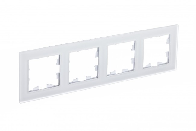 Рамка четырехпостовая ATLASDESIGN NATURE, МАТОВОЕ СТЕКЛО БЕЛЫЙ Рамка четырехпостовая ATLASDESIGN NATURE, МАТОВОЕ СТЕКЛО БЕЛЫЙ