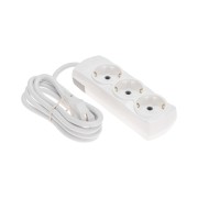 Удлинитель PREMIUM 3 гнезда, 1,5м, 3х1,5мм², с/з, белый REXANT Удлинитель PREMIUM 3 гнезда, 1,5м, 3х1,5мм², с/з, белый REXANT