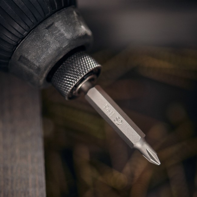 Бита PH 1x50 мм для шуруповерта сталь S2 5 шт. (лента) Kranz Бита PH 1x50 мм для шуруповерта сталь S2 5 шт. (лента) Kranz