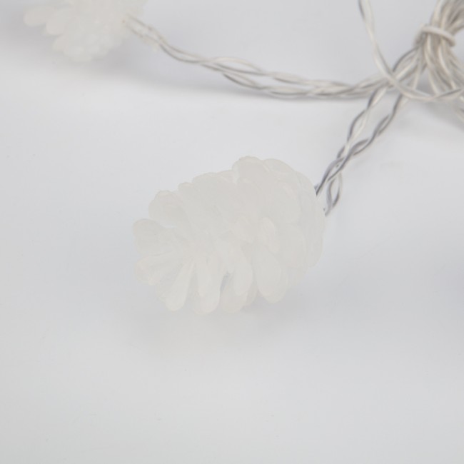 Гирлянда светодиодная Шишки 5 м, 30 LED, прозрачный ПВХ с контроллером, цвет свечения теплый белый NEON-NIGHT Гирлянда светодиодная Шишки 5 м, 30 LED, прозрачный ПВХ с контроллером, цвет свечения теплый белый NEON-NIGHT