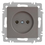 Розетка 1-м СП Accent 6-201-09 16А IP20 250В 2P титан Intro Б0063673 Розетка 1-м СП Accent 6-201-09 16А IP20 250В 2P титан Intro Б0063673