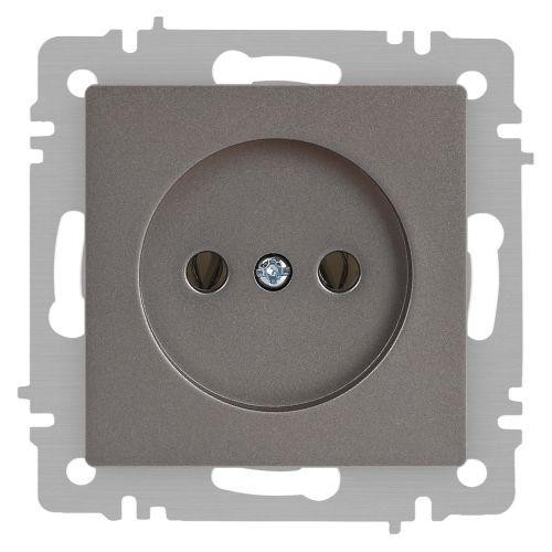 Розетка 1-м СП Accent 6-201-09 16А IP20 250В 2P титан Intro Б0063673 Розетка 1-м СП Accent 6-201-09 16А IP20 250В 2P титан Intro Б0063673