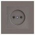 Розетка 1-м СП Accent 6-201-09 16А IP20 250В 2P титан Intro Б0063673 Розетка 1-м СП Accent 6-201-09 16А IP20 250В 2P титан Intro Б0063673