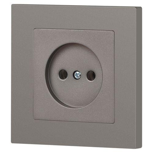 Розетка 1-м СП Accent 6-201-09 16А IP20 250В 2P титан Intro Б0063673 Розетка 1-м СП Accent 6-201-09 16А IP20 250В 2P титан Intro Б0063673