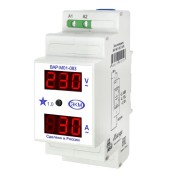 Вольтамперметр цифровой ВАР-М01-083 AC20-450В УХЛ4 20 до 450В и тока от 0 до 63А 2 модуля Меандр A8302-19912127 Вольтамперметр цифровой ВАР-М01-083 AC20-450В УХЛ4 20 до 450В и тока от 0 до 63А 2 модуля Меандр A8302-19912127