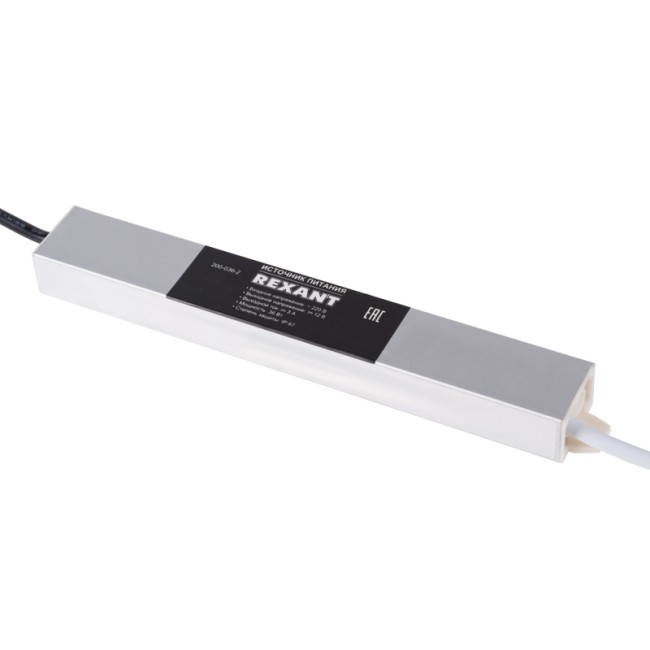 Источник питания AC 110-250V/DC 12V 3А 36W с проводами влагозащищенный (IP67)