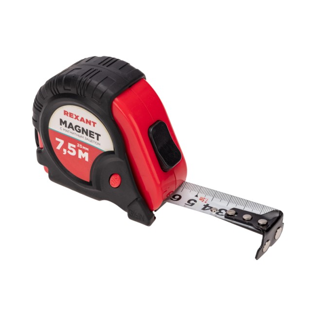 Рулетка измерительная Профи прорезиненный корпус, магнитная, 7,5м х 25мм Рулетка измерительная Профи прорезиненный корпус, магнитная, 7,5м х 25мм