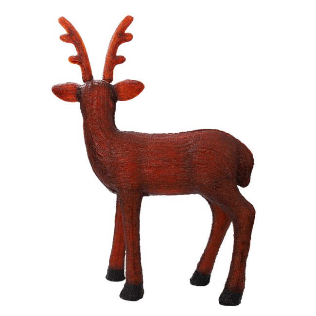 Акриловая светодиодная фигура Бурый олень 100 см, 380 светодиодов, IP 65, понижающий трансформатор в комплекте, NEON-NIGHT Акриловая светодиодная фигура Бурый олень 100 см, 380 светодиодов, IP 65, понижающий трансформатор в комплекте, NEON-NIGHT