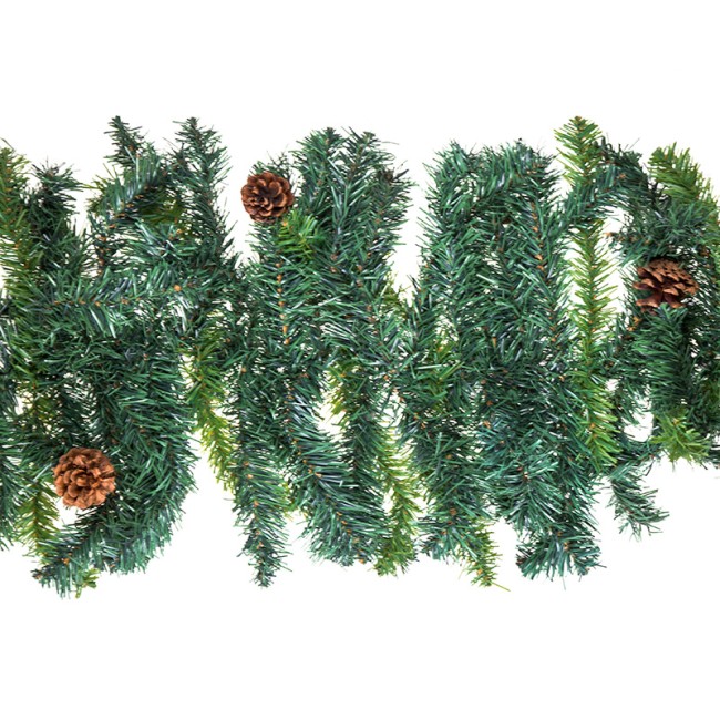 Еловый шлейф 2,7 м с шишками, объем 36 см Еловый шлейф 2,7 м с шишками, объем 36 см