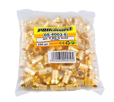 F-разъем RG-6, Gold PROconnect