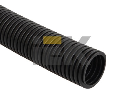 Труба гофрированная ПНД 25 мм с протяжкой черная (50м) Труба гофрированная ПНД 25 мм с протяжкой черная (50м)