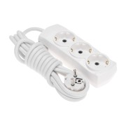 Удлинитель PREMIUM 3 гнезда, 3м, 3х1,5мм², с/з, белый REXANT