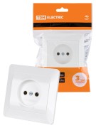 Розетка 2П 10А 250В белая "Ильмень" TDM Розетка 2П 10А 250В белая "Ильмень" TDM