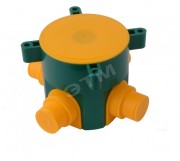 Коробка установочная 70х72мм в бетон пластиковые лапки Коробка установочная 70х72мм в бетон пластиковые лапки