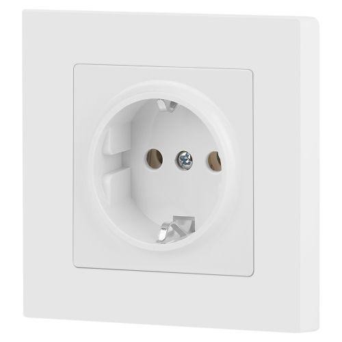 Розетка 1-м СП Accent 6-202-01М 16А IP20 250В 2P+E Schuko бел. матов. Intro Б0063681 Розетка 1-м СП Accent 6-202-01М 16А IP20 250В 2P+E Schuko бел. матов. Intro Б0063681