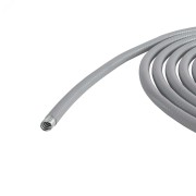 Металлорукав DN 50мм в гладкой ПВХ изоляции Dвн   50,5 мм Dнар 58,5 25м цвет серый Металлорукав DN 50мм в гладкой ПВХ изоляции Dвн   50,5 мм Dнар 58,5 25м цвет серый