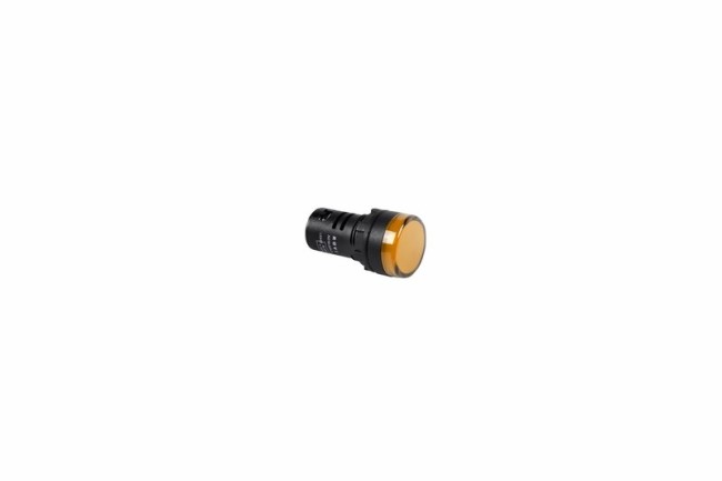 Индикатор Ø22  220V  желтый LED  (RWE-618)  REXANT