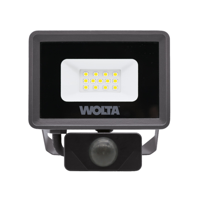Светодиодный прожектор WOLTA WFL-10W/06s 10Вт 5700K IP65 с Датчиком