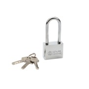 Замок навесной серия «Сталь» 40 мм длинная дужка ЧЕТЫРЕ СЕЗОНА Замок навесной серия «Сталь» 40 мм длинная дужка ЧЕТЫРЕ СЕЗОНА