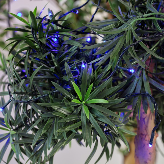 Гирлянда Твинкл Лайт 10 м, темно-зеленый ПВХ, 80 LED, цвет: Синий Гирлянда Твинкл Лайт 10 м, темно-зеленый ПВХ, 80 LED, цвет: Синий