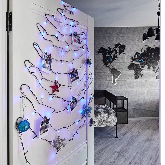 Гирлянда Твинкл Лайт 10 м, темно-зеленый ПВХ, 80 LED, цвет: Синий Гирлянда Твинкл Лайт 10 м, темно-зеленый ПВХ, 80 LED, цвет: Синий