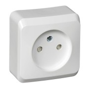 Розетка 1-м ОП Этюд 16А IP20 250В без заземл. защ. шторки бел. SE PA16-002B Розетка 1-м ОП Этюд 16А IP20 250В без заземл. защ. шторки бел. SE PA16-002B