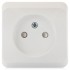 Розетка 1-м ОП Этюд 16А IP20 250В без заземл. защ. шторки бел. SE PA16-002B