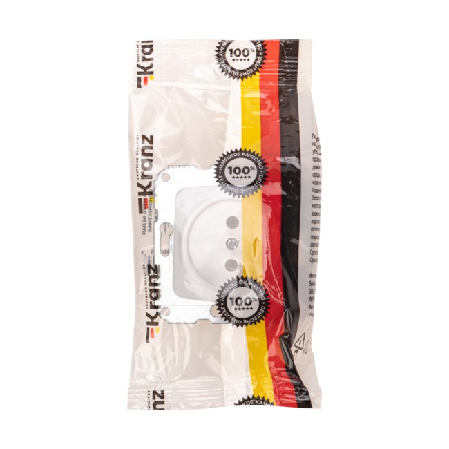 DEA Розетка 1-ая б/з с/у 10А мех. Бел KRANZ DEA Розетка 1-ая б/з с/у 10А мех. Бел KRANZ