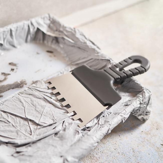 Шпатель фасадный REXANT 150 мм зуб 10х10 нержавеющая сталь, пластмассовая ручка