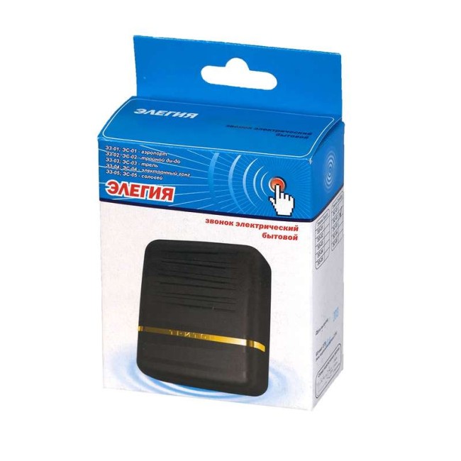 Звонок проводной Элегия соловей 220В 80-90дБА черн./зол. Тритон ЭЗ-05 Звонок проводной Элегия соловей 220В 80-90дБА черн./зол. Тритон ЭЗ-05