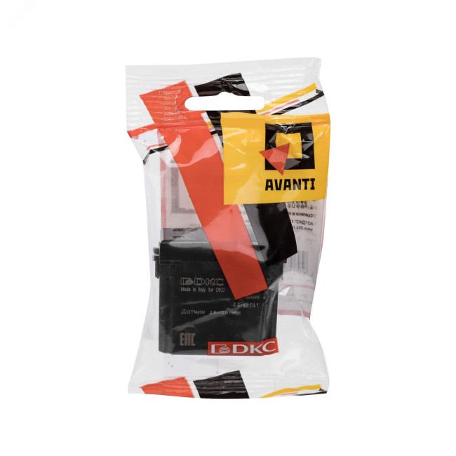 Датчик движения модульный, ''Avanti'', ''Черный матовый'', 1 модуль