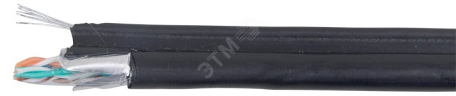 Витая пара ШПД F/UTP кат.5E 4х2х048мм LDPE трос 12мм 305м ITK