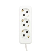 Удлинитель 3 гнезда, 5м, 3х1,0мм², с/з, белый REXANT Удлинитель 3 гнезда, 5м, 3х1,0мм², с/з, белый REXANT