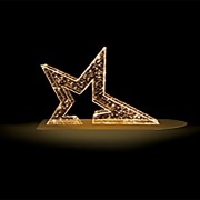 Декоративная 3D фигура Звезда 150см Декоративная 3D фигура Звезда 150см