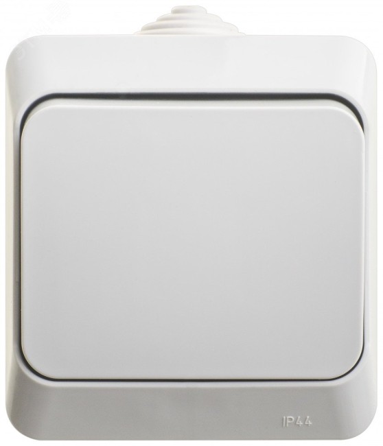 ЭТЮД Переключатель одноклавишный наружный IP44 серый